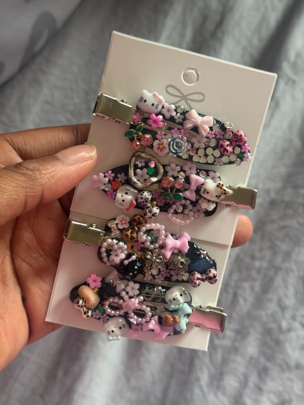 Handmade Junk Hair Clips - Maximum Rhinestone Set